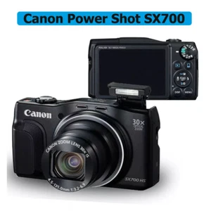 Canon Power Shot SX700 HS 30x Optical Zoom Lens Compact Digital Camera Black - Picture 1 of 10