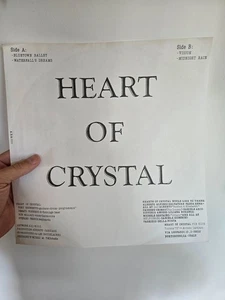 RARE NEW WAVE PROMO TEST PRESS LP HEART OF CRYSTAL BLUETOWN BALLET 88 ITALY NM - Picture 1 of 3