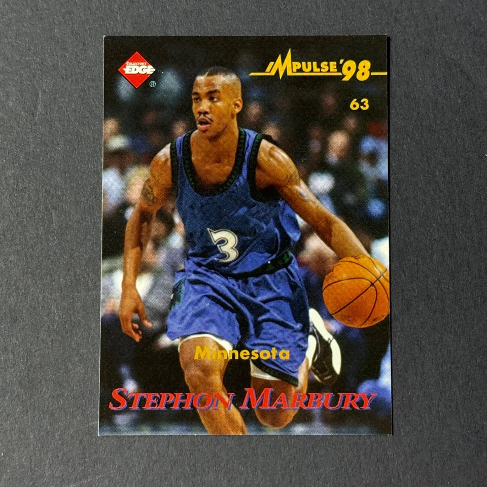 1998 Collector's Edge Impulse Robert Traylor / Stephon Marbury #63 - Image 1 of 2