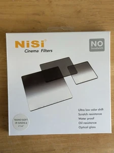 Nisi 4x4 Soft Grad IRND 0.6  (2 Stops) Neutral Density Cinema Filter - New! - Picture 1 of 2