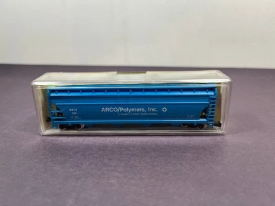 Model Power N Scale Train 3471 Cylindrical Hopper ARCO Polymers KCIX 100 - Image 1 of 4