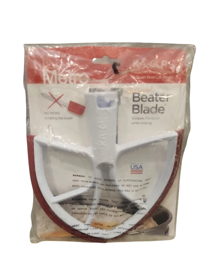 Nueva hoja batidora original Metro KA-6LR funciona con la mayoría KitchenAid tazón de 6 o 7 cuartos-L Foto 1 de 1