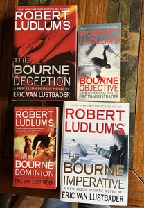 Lot 4 Ludlum/Lustbader Jason Bourne #7-10 Deception Objective Dominion Imperativ - Picture 1 of 9