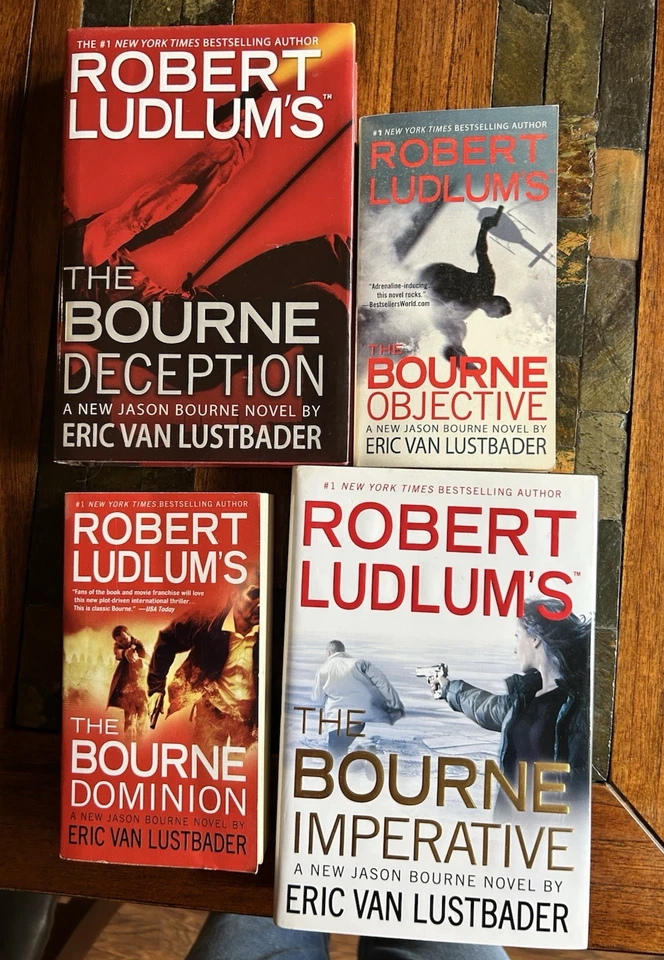Lot 4 Ludlum/Lustbader Jason Bourne #7-10 Deception Objective Dominion Imperativ - Image 1 of 4