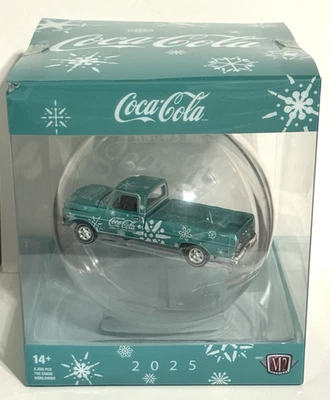 2025 M2 Machines Coca-Cola 1974 FORD F-100 RANGER TRUCK Christmas Ornament ~ NIP - Image 1 of 4