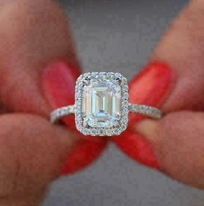 Engagement Ring 44357 Jewelry Sz Diamond Wholesale Wedding Topaz White - Picture 1 of 8