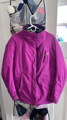 Salomon Ski Jacket XL Purple Womens Insulated Ski Coats - Image 1 of 4