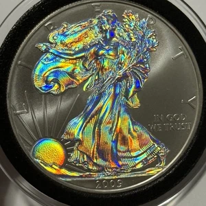 2009 ASE American Eagle Hologram Coin 1 Troy Oz .999 Fine Silver Round Medal 999 - Picture 1 of 22