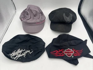 4x CAPPELLI E BANDANE HARLEY DAVIDSON DA DONNA - Foto 1 di 11