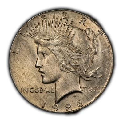 1926 年 1 美元和平银元 - UNC - SKU-D4765 — 第 1/4 张图片