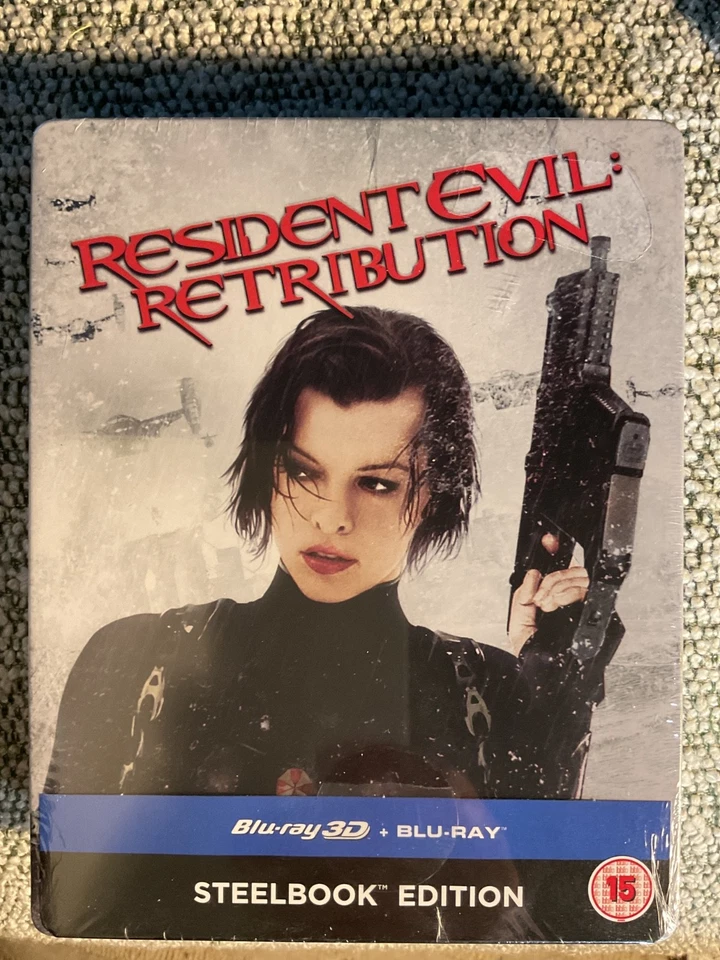 Resident Evil - Retribution, UK LIMITED ED. STEELBOOK BLU-RAY NEW. Free UK Post - Image 1 of 2