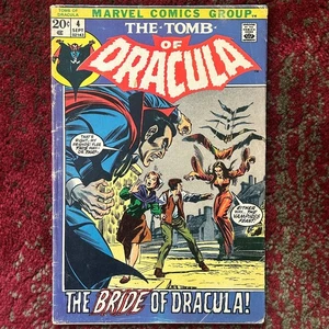 The Tomb of Dracula #4 by Archie Goodwin and Gene Colan 1972 Marvel Comics - Picture 1 of 22
