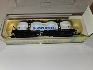 Minitrix Güterwagen Spur N 13518  Silowagen Südzucker in OVP - Bild 1 von 5
