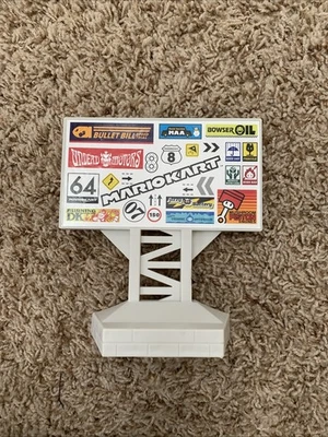 5.5” Hot Wheels Nintendo Mario Kart Circuit Track Replacement - Billboard Sign - Image 1 of 4
