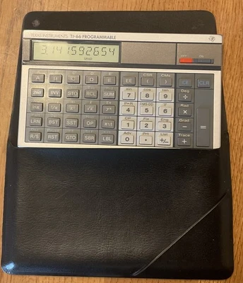 EUC Texas Instruments TI-66 Programmable Electronic Calculator With Case TESTED - Image 1 of 4