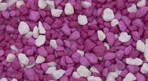 Aquarium Tri Coloured Gravel Viola Violet 3 to 6mm Grains 4 kg Bag - Picture 1 of 1