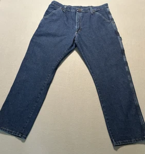 Pantalones de carpintero Wrangler Jeans para hombre 36x30 azul utilitario ropa de trabajo - Imagen 1 de 11