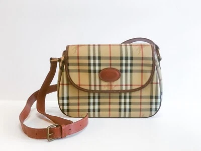 Burberry Haymarket Check Canvas Shoulder Bag VINTAGE Burberrys *Good Condition* - Image 1 of 4