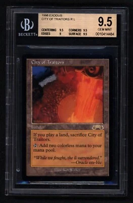 City of Traitors - Exodus - MTG Magic the Gathering - BGS MINT 9.5 - Image 1 of 2