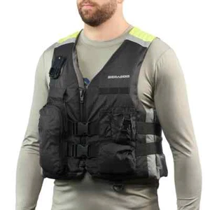 SEA-DOO EXPLORER PFD LIFE JACKET BLACK/HI VIZ 2859641290 SIZE XL BRAND NEW MODEL - Picture 1 of 10