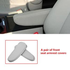 4 Front&Second Row Seat Armrest Cover PVC Leather for Toyota Sienna 11-18 Gray - Picture 1 of 5