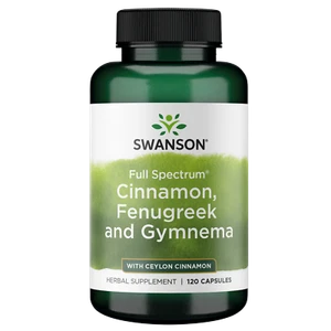 Swanson Full Spectrum Cinnamon, Fenugreek and Gymnema 120 Capsules - Picture 1 of 2