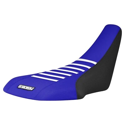 Suzuki LTZ 400 Z400 Gripper Seat cover 2003-2008   BLACK/BLUE/WHITE ribs #207 - Image 1 of 3
