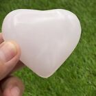 172-gram Pink Calcite Heart Natural  Crystal Polished Gemstone UV Fluorescent