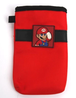 Nintendo DS Mario Switch N Carry Travel Pouch Case Red And Black - Image 1 of 4