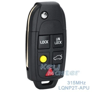 for VOLVO S60 S80 V70 XC70 XC90 2004-2015 Flip Keyless Remote Key Fob LQNP2T-APU - Picture 1 of 4
