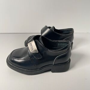 Kenneth Cole Reaction Boys 6M Black Leather Dress Shoes Boots Fast Cash Jr