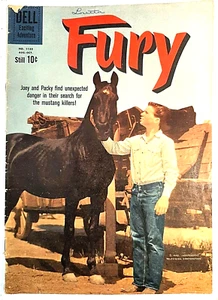 DELL SERIES No 1133 FURY Comic Book 1960 Joey and Packy find unexpected danger - Picture 1 of 3
