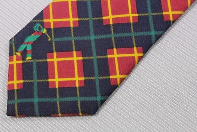 BENETTON Corbata Hombre Seda Cuello Hecho en Italia Foto 1 de 4