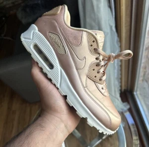 Size 10 - Nike Air Max 90 Bronze Rose Gold Metallic Retro Og - Picture 1 of 7