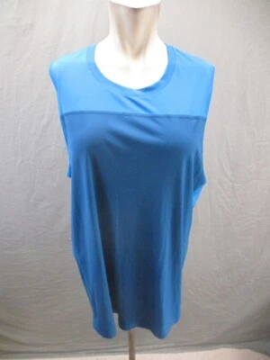 Camiseta sin mangas deportiva sin mangas Mountain Hardwear talla L para hombre azul elástica cuello redondo 863 Foto 1 de 4