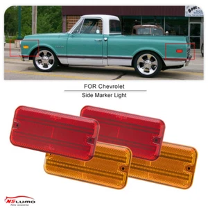 Amber&Red LED Side Marker Light For 1985-1996 Chevrolet Sportvan/Van G10 G20 G30 - Picture 1 of 12