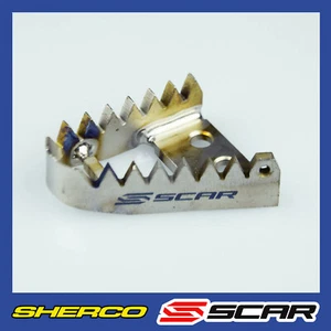 TITANIUM BRAKE PEDAL TIP SHERCO 125 250 300 450 SER SEFR SE SEF SCAR - Picture 1 of 3