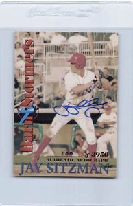 2001 Royal Rookies #B10 Jay Sitzman Phillies Signed Auto *H5832
