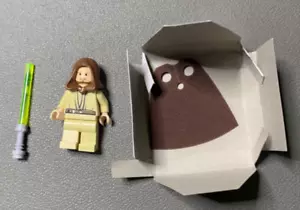 Star Wars SW0172 Lego Minifig Qui-gon With Cloak Item#B195 - Picture 1 of 1
