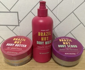 NEW Trader Joe's Brazil Nut Body Wash, Scrub, and Body Butter Set FULL SIZE! - Picture 1 of 1