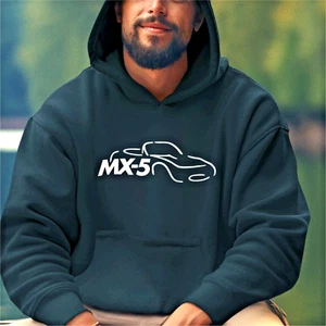 Retro Vintage Classic MX-5 einzigartiges Design Sportwagen Qualität Kapuzenpullover - Bild 1 von 6