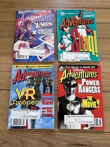 4 Disney Adventures Magazines from 1995 Xmen, Shaq, Power Rangers, VR Troopers - Imagen 1 de 6