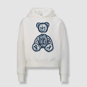 $360 Palm Angels Kids Girl's White Paisley Bear Hoodie Sweater Size 4 - Picture 1 of 2