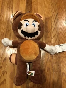 NEW WITH TAGS SUPER MARIO BROS TANOOKI SUIT RACCOON SUIT PLUSH TOY 18” - Imagen 1 de 4