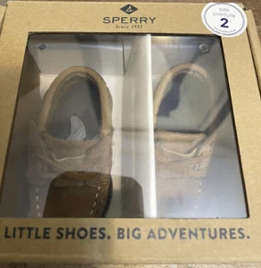 Sperry Top-Siders Boat Shoes/Loafers Infant Crib Jr Sahara - Sz 2mos - Picture 1 of 7