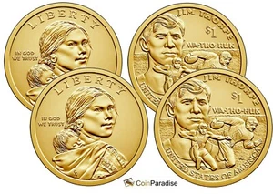 2018 P and D Sacagawea BU Dollars from US Mint Rolls CP2547 - Picture 1 of 1