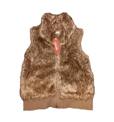 Arizona Jean Company Mujer Imitación Piel Chaleco Chaqueta Damas Cremallera Abrigo Talla Pequeña Foto 1 de 4