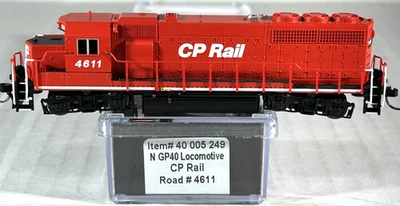 ATLAS SILVER SERIES N SCALE GP40 LOCOMOTIVE SOUND/DCC READY CP RAIL 40005249 - Image 1 of 4