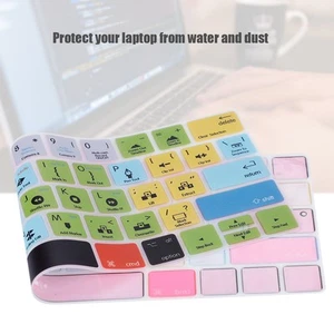 Premiere Pro CC Dustproof Keyboard Cover 13/15in Touch Bar Protector Film For FY - Afbeelding 1 van 13