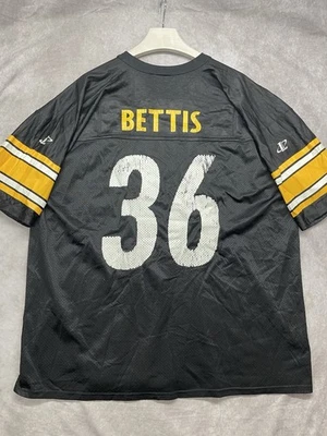 Camiseta deportiva vintage de los 90 con logotipo atlética de los Pittsburgh Steelers Jerome Bettis 2XL - NFL Foto 1 de 4